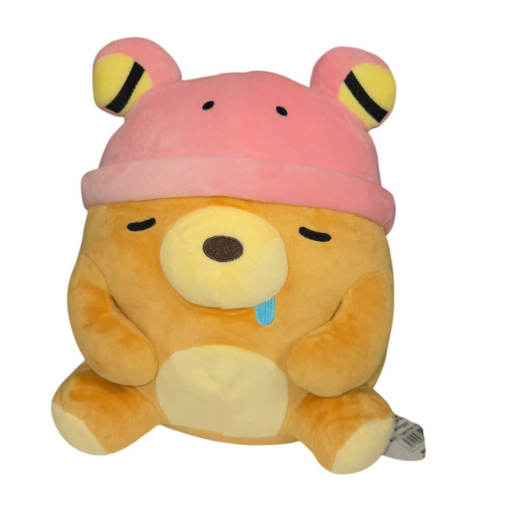 Frogma Plush Round Frog Bear Pink Stuffed Animal Soft Toy‎ NWT 12"